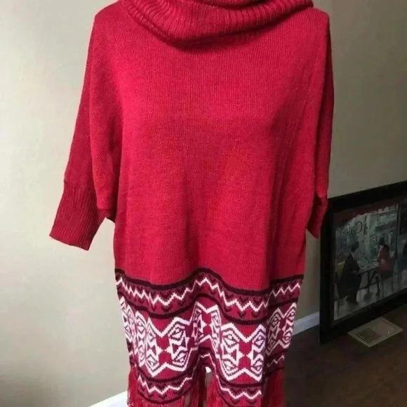 Allison Brittney Printed ponch- NWOT - Picture 2 of 4